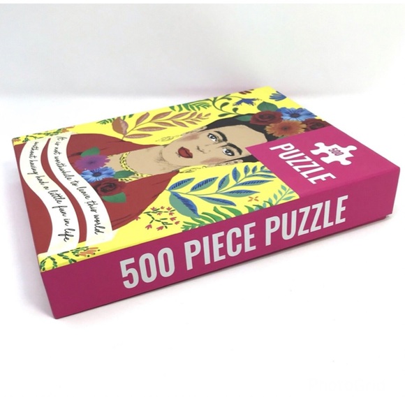 Frida Kahlo Portrait Quote Jigsaw Puzzle & Poster 500 piece - Picture 3 of 7